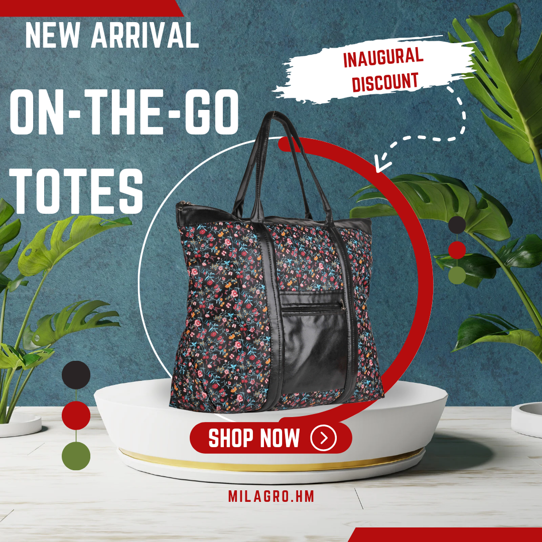 On-the-Go Tote Bag | Faux Leather Exterior & Inner Waterproof Lining