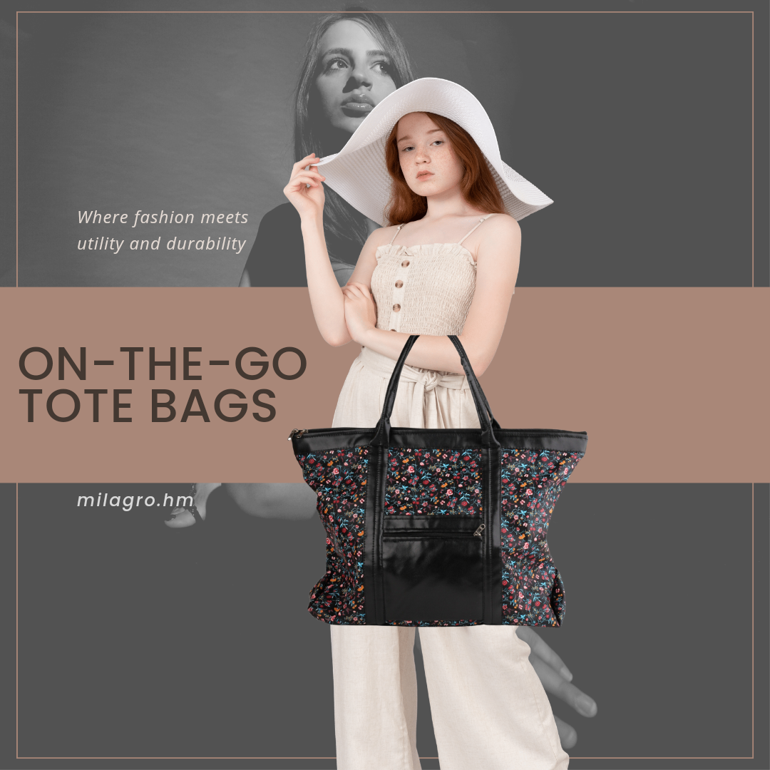 On-the-Go Tote Bag | Faux Leather Exterior & Inner Waterproof Lining