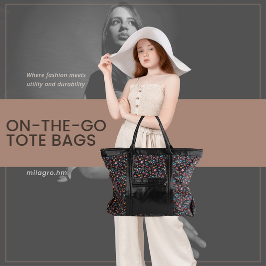 On-the-Go Tote Bag | Faux Leather Exterior & Inner Waterproof Lining