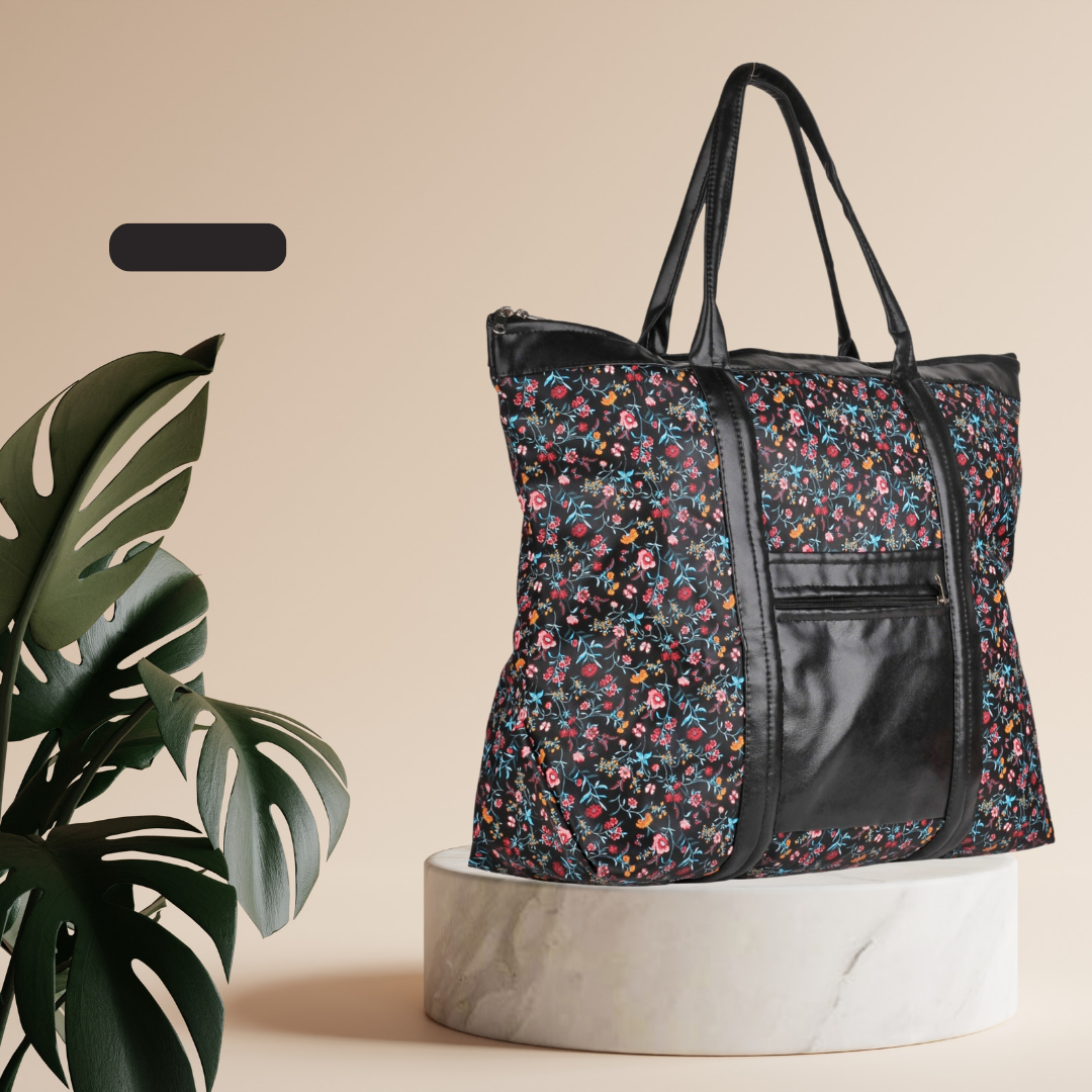 On-the-Go Tote Bag | Faux Leather Exterior & Inner Waterproof Lining