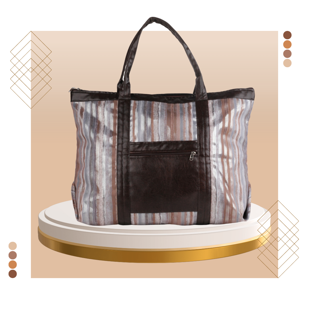 On-the-Go Tote Bag | Faux Leather Exterior & Inner Waterproof Lining