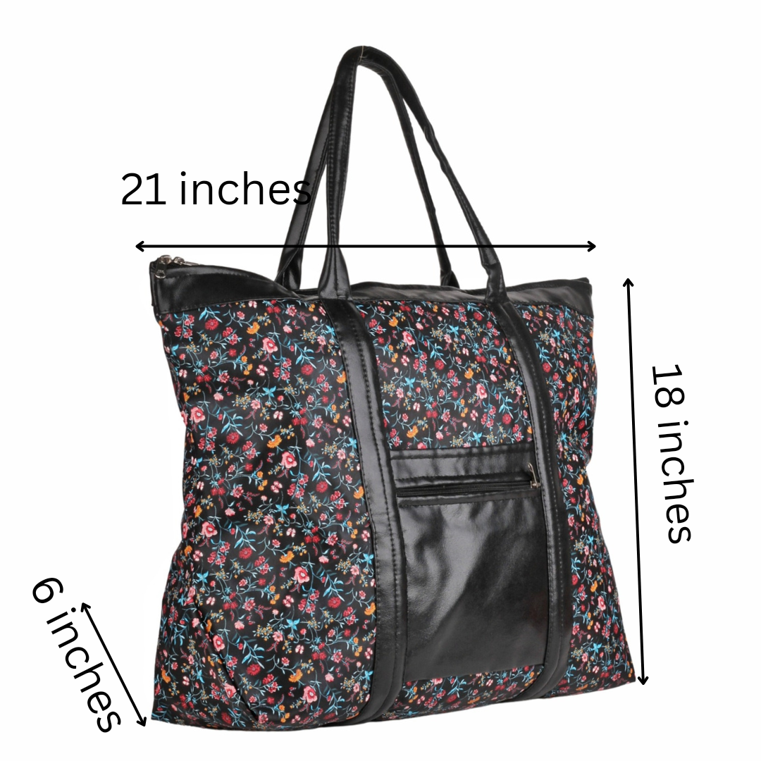 On-the-Go Tote Bag | Faux Leather Exterior & Inner Waterproof Lining