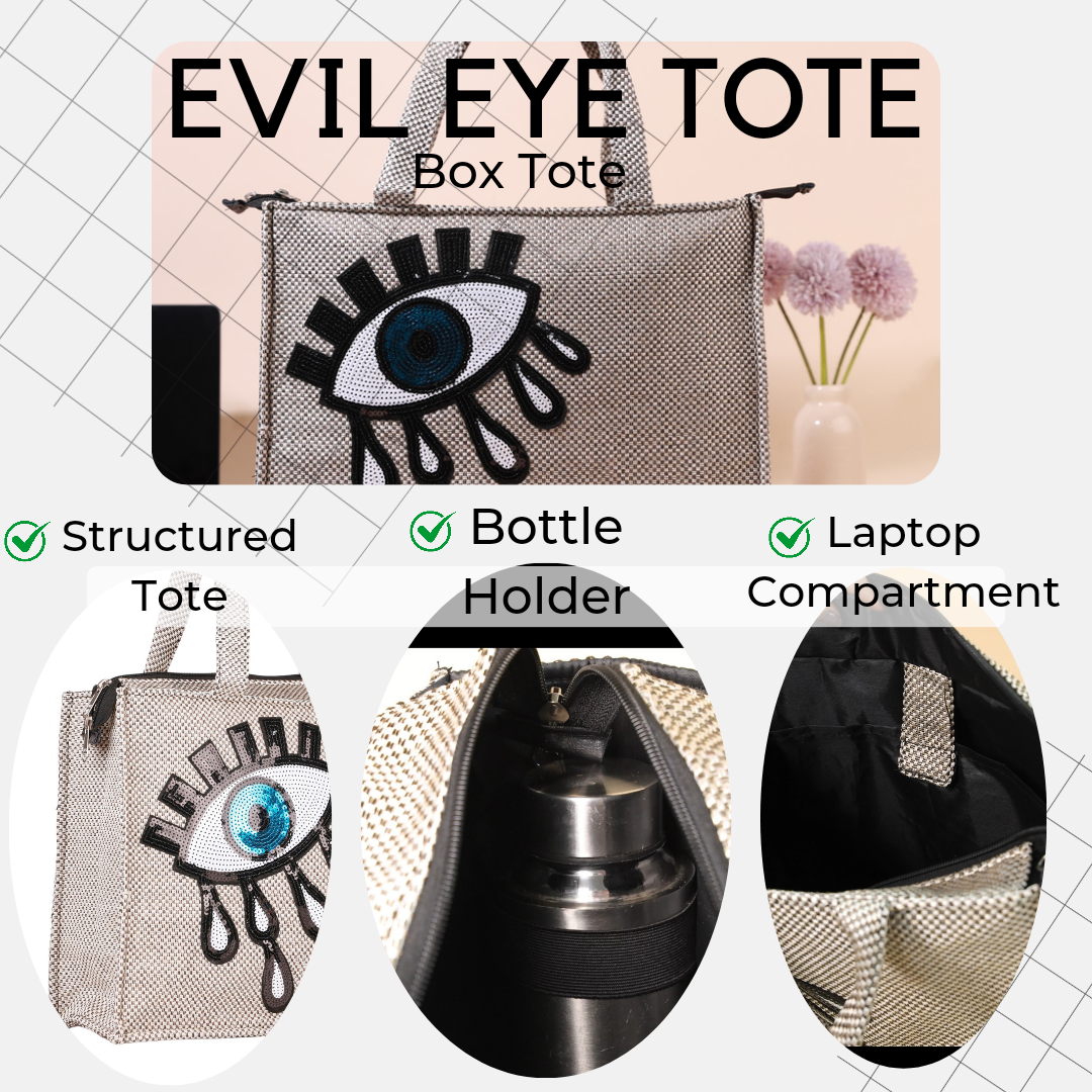 Evil Eye Totes Bag Black