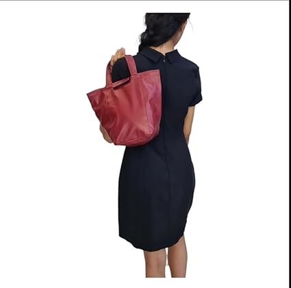 Stylish Lunch Bag - Faux Leather Exterior, Trendy Prints | Inner Waterproof Lining