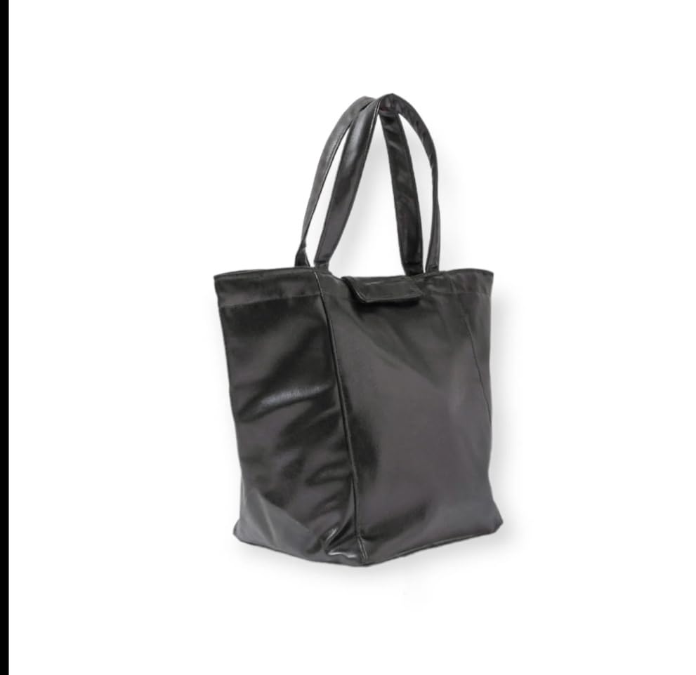 Stylish Lunch Bag - Faux Leather Exterior, Trendy Prints | Inner Waterproof Lining