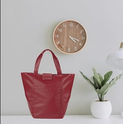 Stylish Lunch Bag - Faux Leather Exterior, Trendy Prints | Inner Waterproof Lining