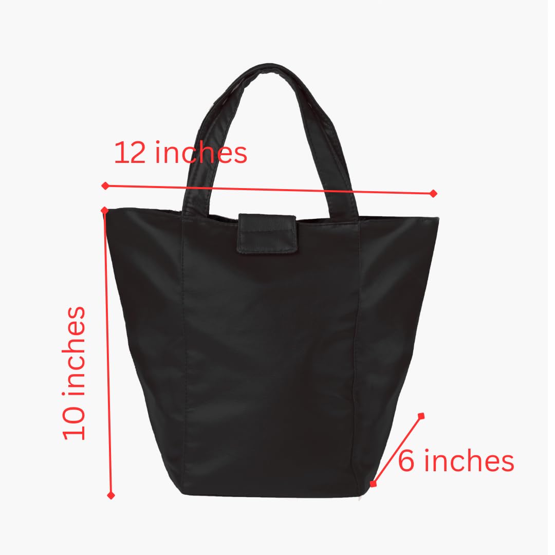 Stylish Lunch Bag - Faux Leather Exterior, Trendy Prints | Inner Waterproof Lining