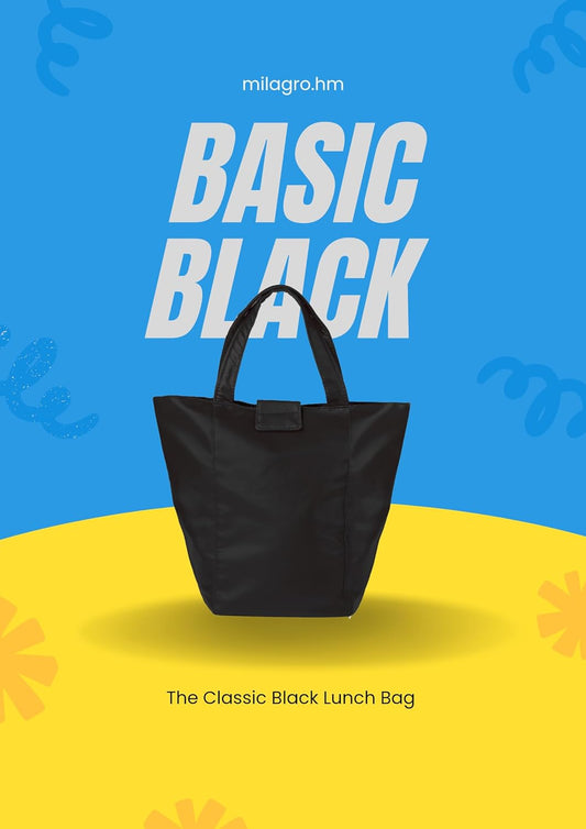 Stylish Lunch Bag - Faux Leather Exterior, Trendy Prints | Inner Waterproof Lining