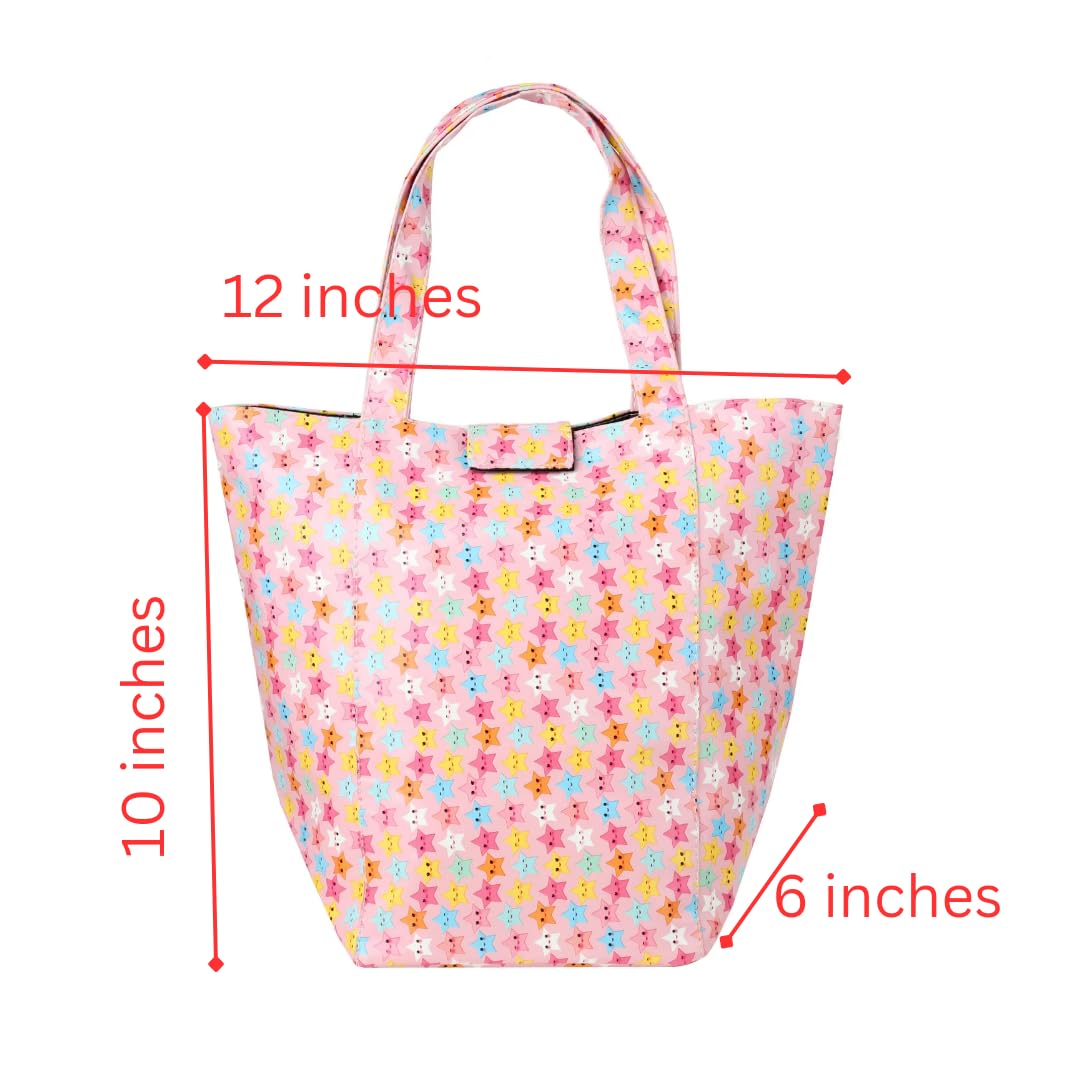 Lunch Bag | Faux Leather Exterior & Inner Waterproof Lining (Floral)