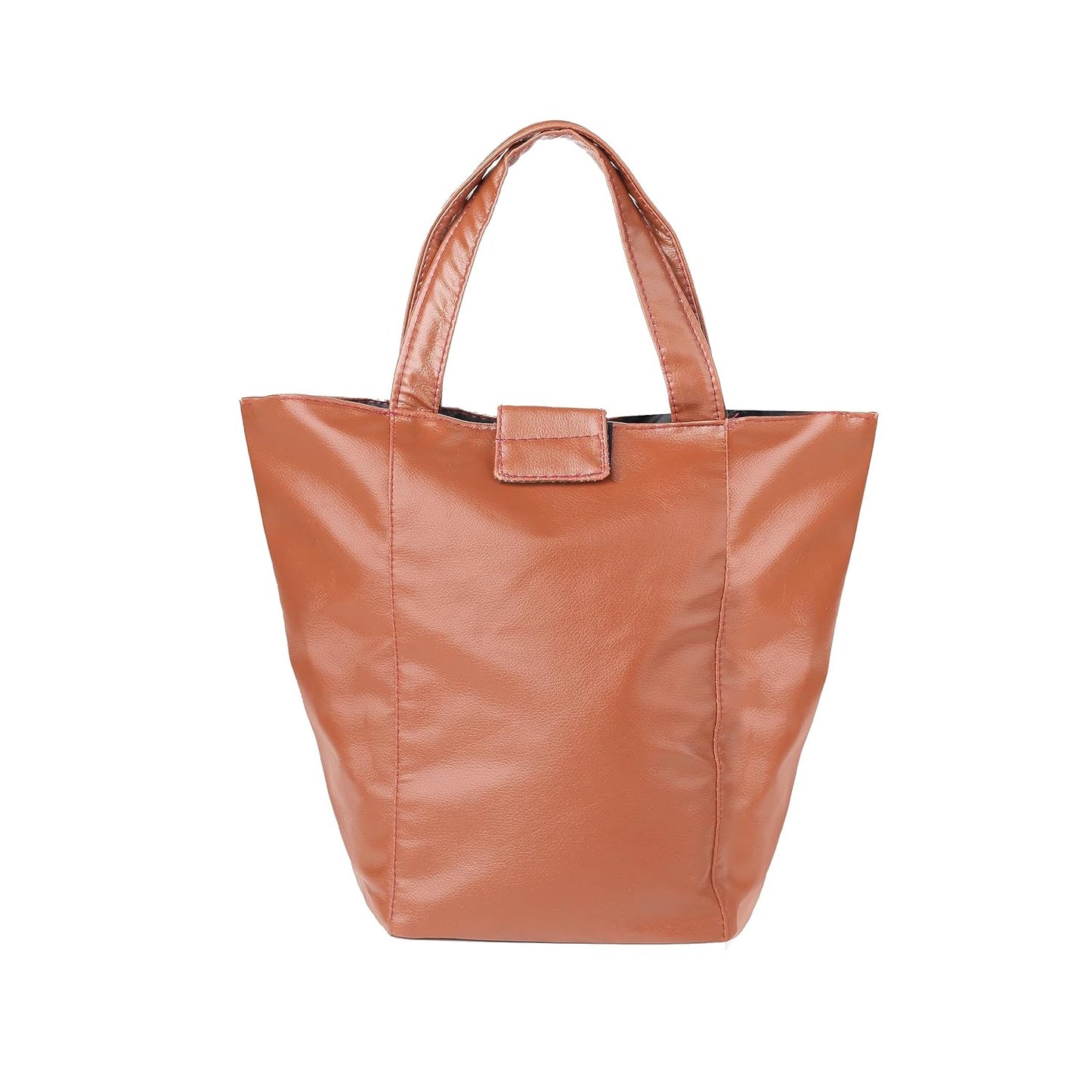Stylish Lunch Bag - Faux Leather Exterior, Trendy Prints | Inner Waterproof Lining
