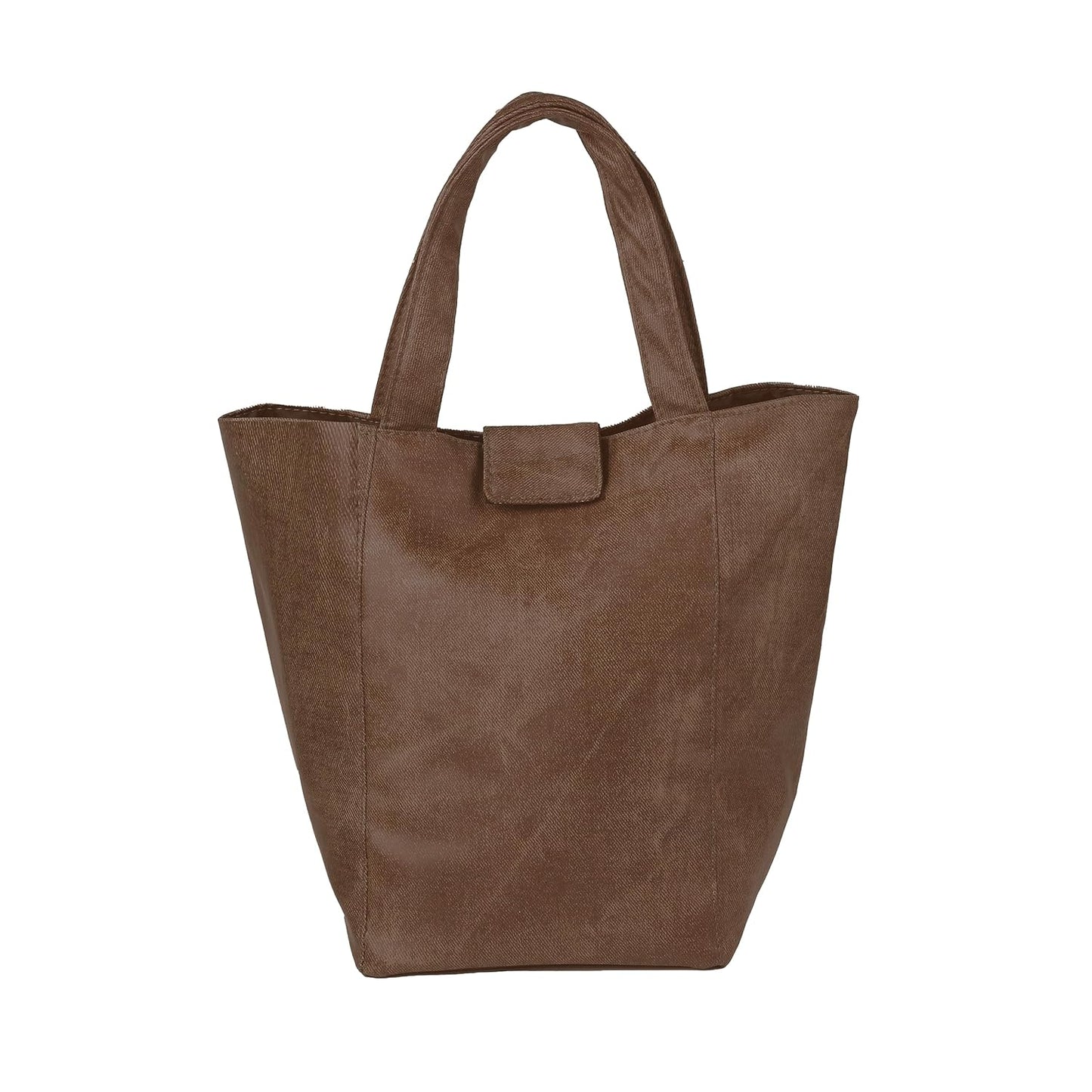 Stylish Lunch Bag - Faux Leather Exterior, Trendy Prints | Inner Waterproof Lining