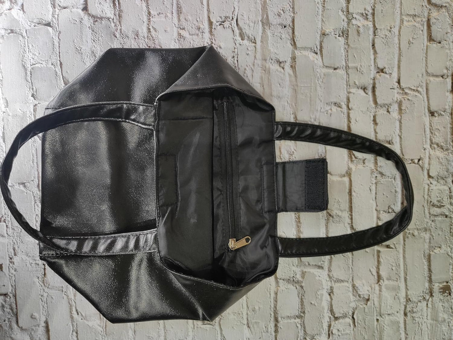 Stylish Lunch Bag - Faux Leather Exterior, Trendy Prints | Inner Waterproof Lining