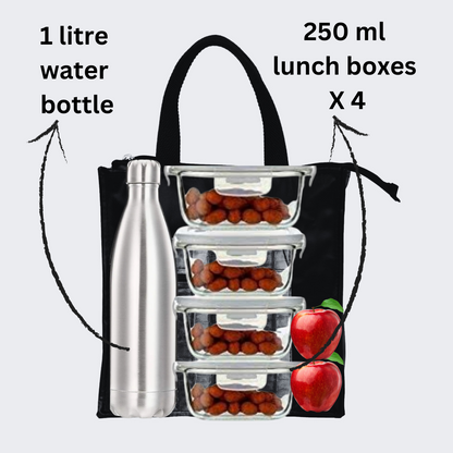 Multi Utility Lunch Bag : Basic Black