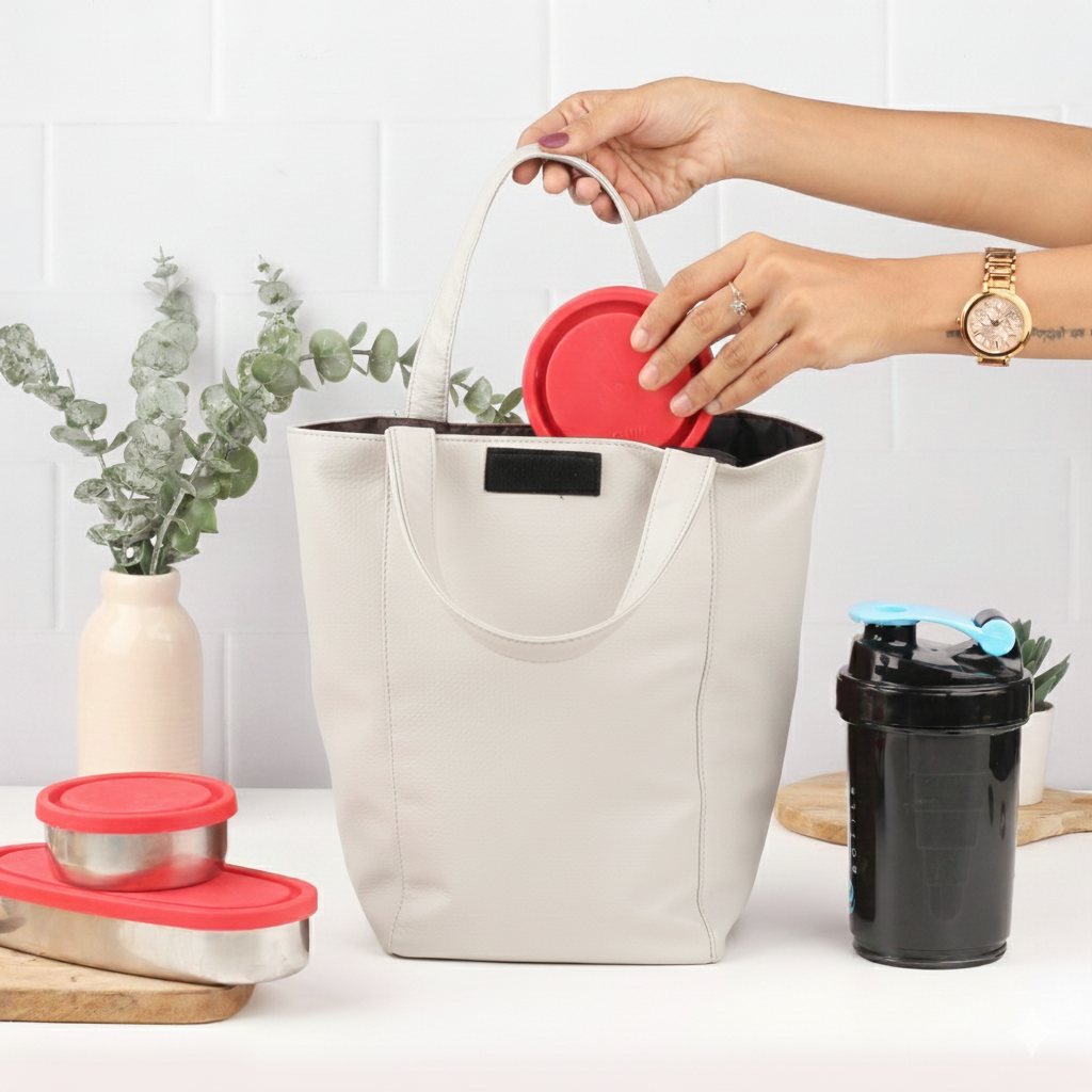 Stylish Lunch Bag : White