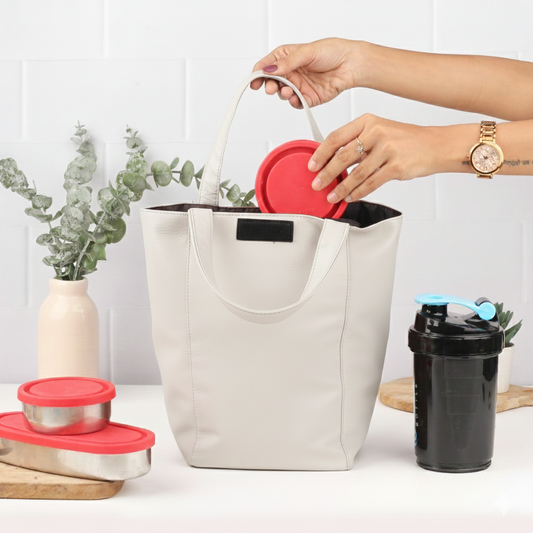 Stylish Lunch Bag : White