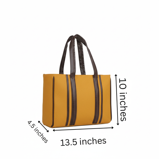 Book Tote : Mustard Muse