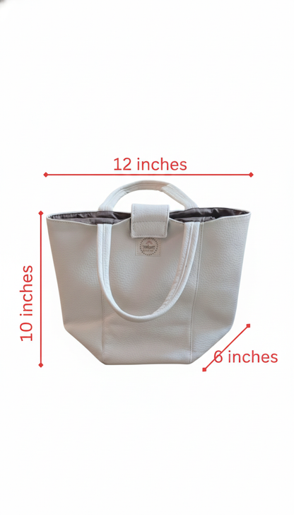 Stylish Lunch Bag : White