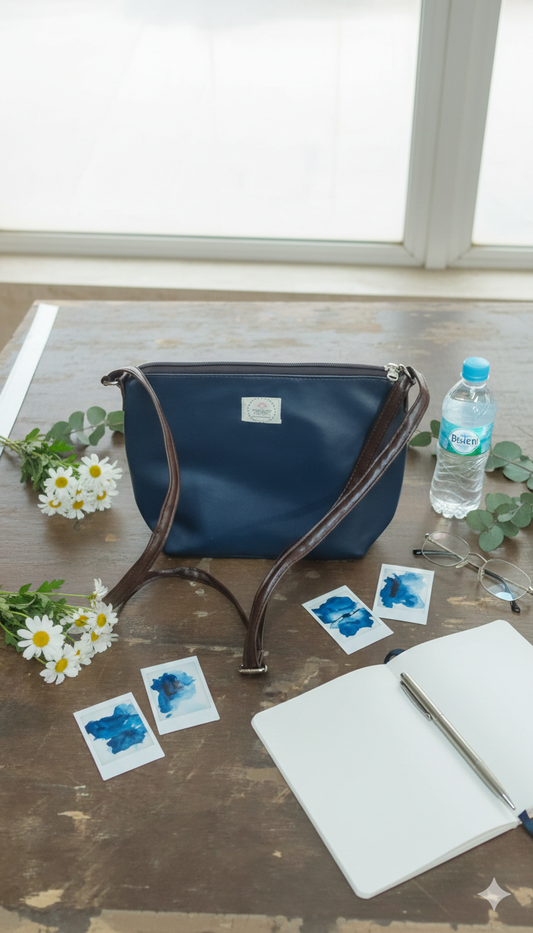 Crossbody Sling Bag with Zip Pocket inside