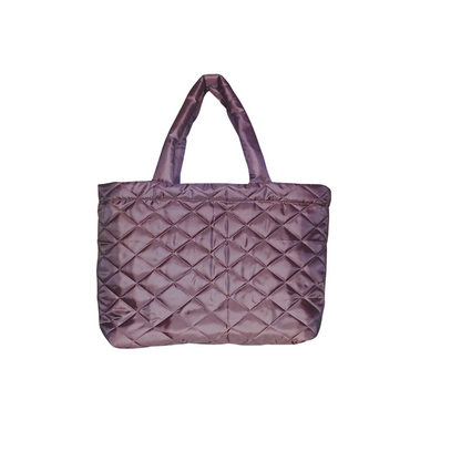 Quilted Boat Totes Brown
