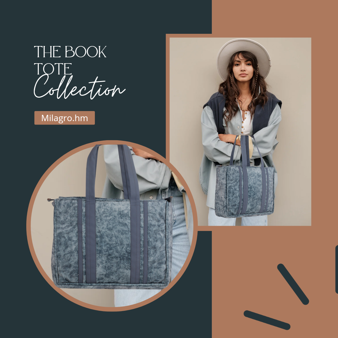 Book totes  ( Medium Sizes Suede and Leather Box Totes )
