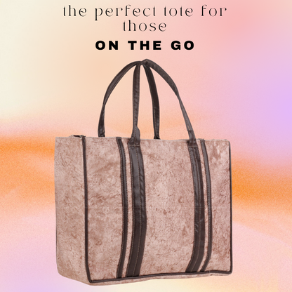 Book totes  ( Large Sizes Suede and Leather Box Totes )