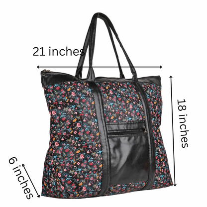 On-the-Go Tote Bag | Faux Leather Exterior & Inner Waterproof Lining