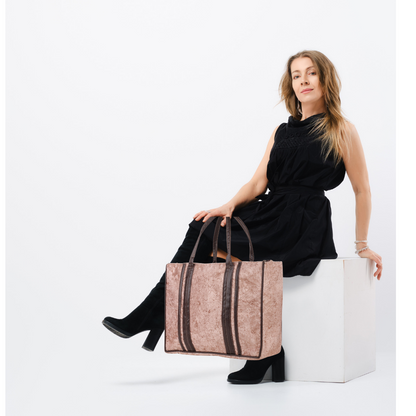 Book totes  ( Large Sizes Suede and Leather Box Totes )