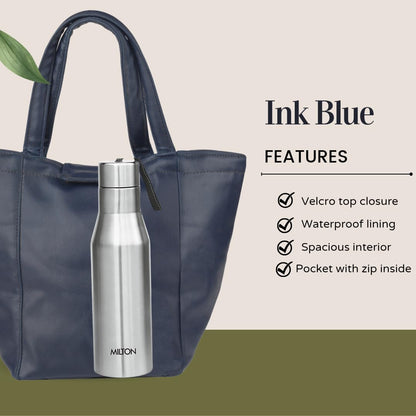 Stylish Lunch Bag - Faux Leather Exterior, Trendy Prints | Inner Waterproof Lining