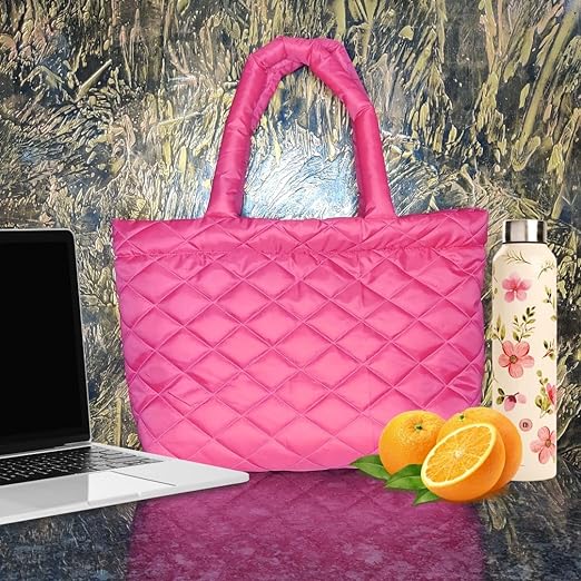 Quilted Boat Totes Pink