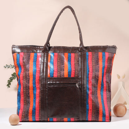 On-the-Go Tote Bag | Faux Leather Exterior & Inner Waterproof Lining