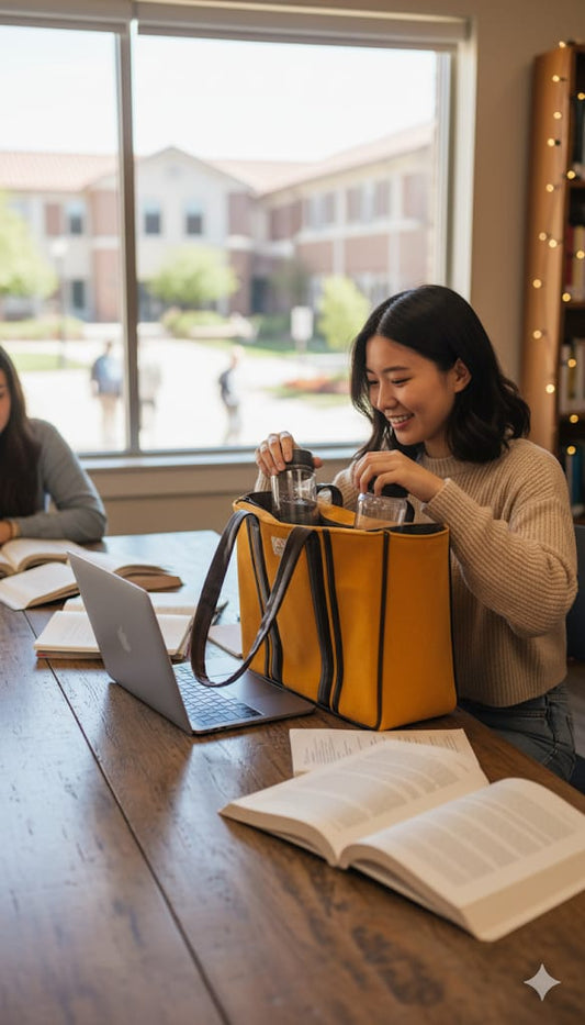 Book Tote : Mustard Muse