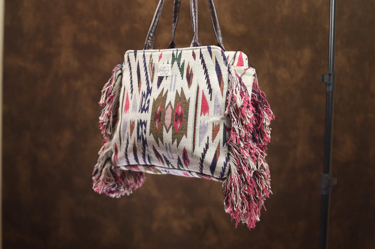 Vibrant White Frill Totes