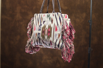 Vibrant White Frill Totes