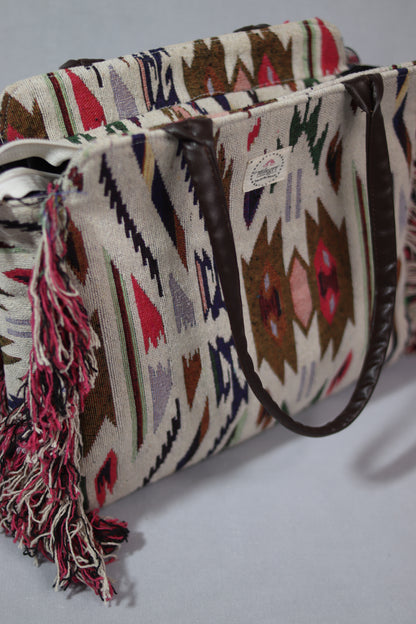 Vibrant White Frill Totes