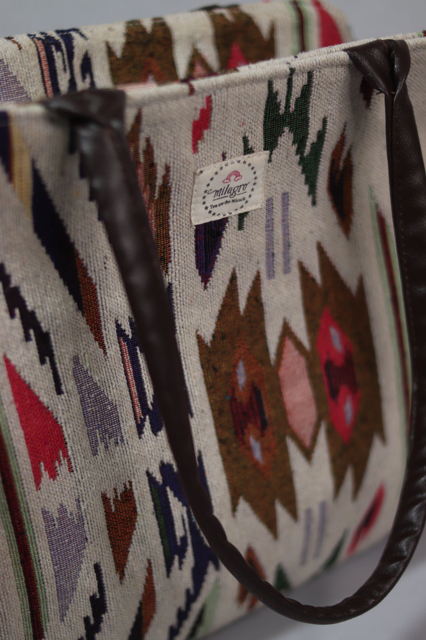 Vibrant White Frill Totes