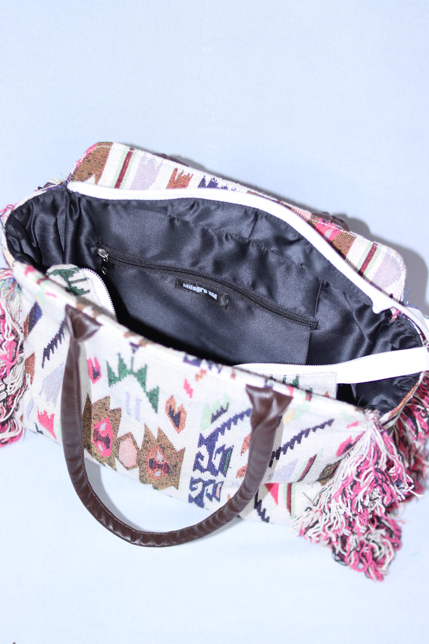 Vibrant White Frill Totes