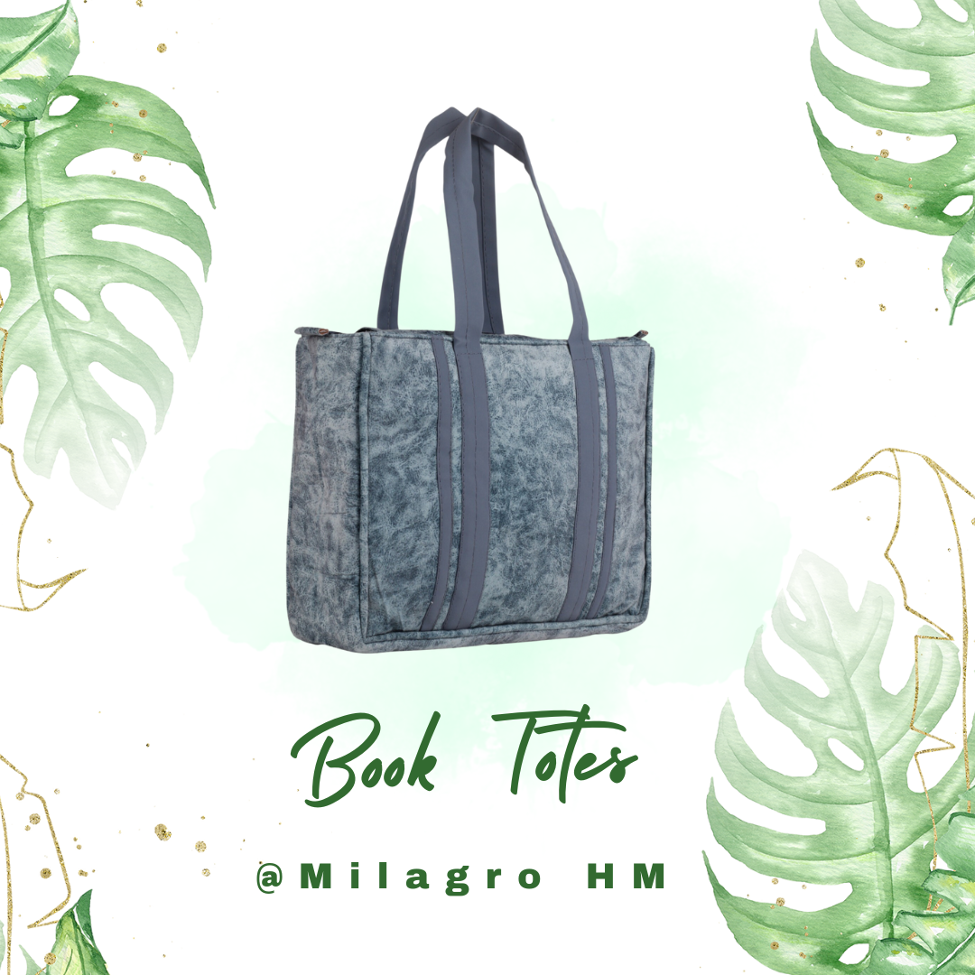 Book totes  ( Medium Sizes Suede and Leather Box Totes )