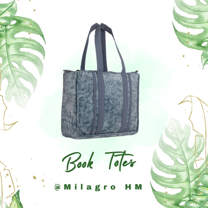 Book totes  ( Medium Sizes Suede and Leather Box Totes )
